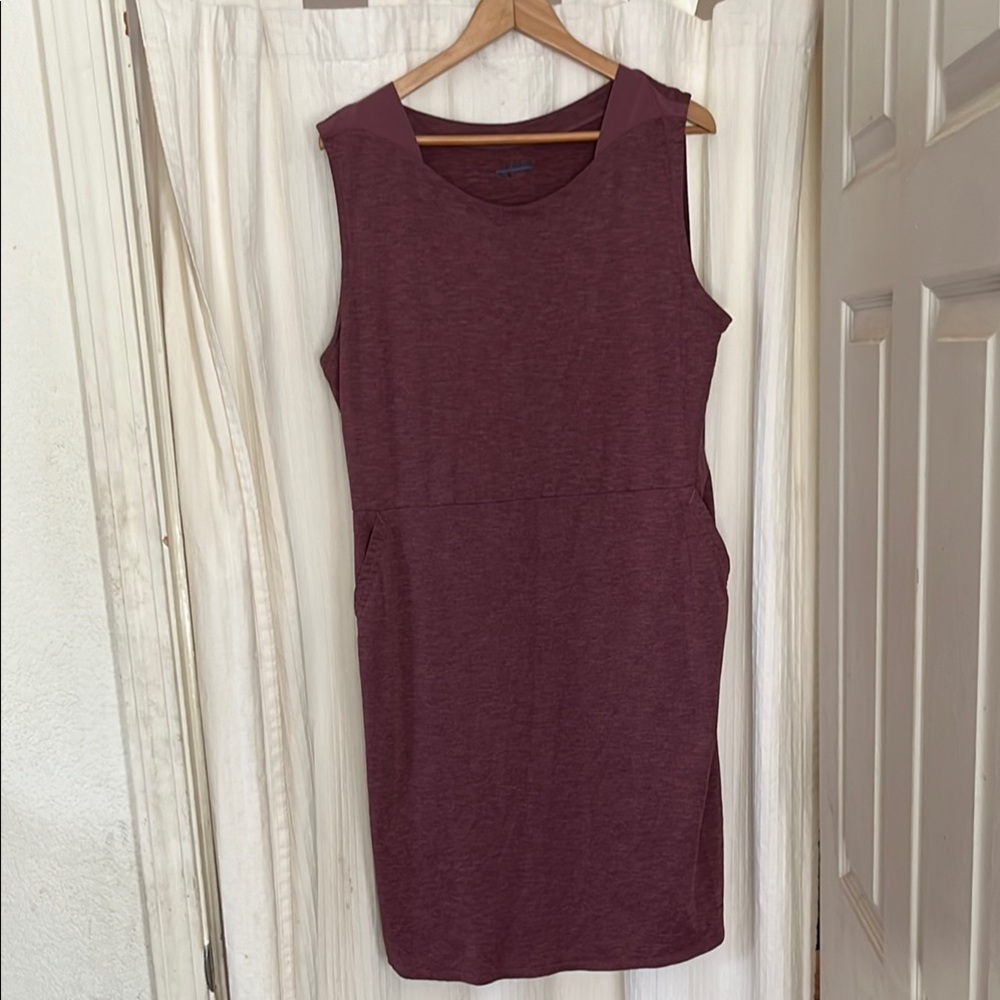 Athleisure Burgundy Dress